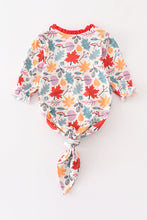 Load image into Gallery viewer, Red floral print baby gown

