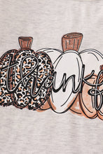 Load image into Gallery viewer, Grey thankful pumpkin top mommy &amp; me
