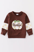 Load image into Gallery viewer, Thanksgiving pumpkin applique top
