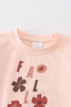 Load image into Gallery viewer, Cream fall floral girl top
