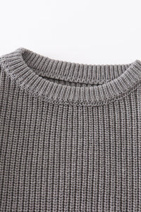 Grey sweater oversize jumper