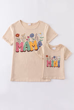 Load image into Gallery viewer, Beige floral print &quot;mini&quot; mommy &amp; me top
