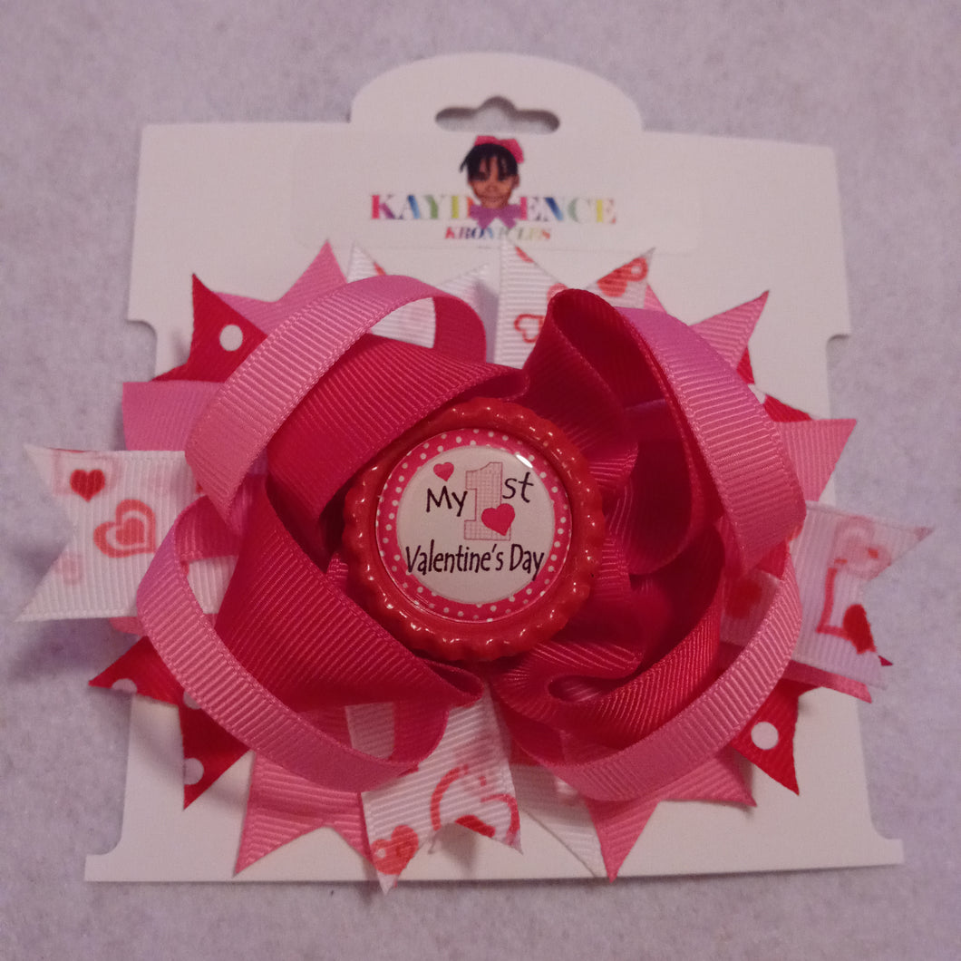 My 1st Valentine's Day Boutique Hair Bow