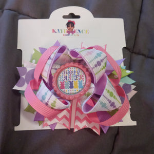 Happy Easter Boutique Hair Bow