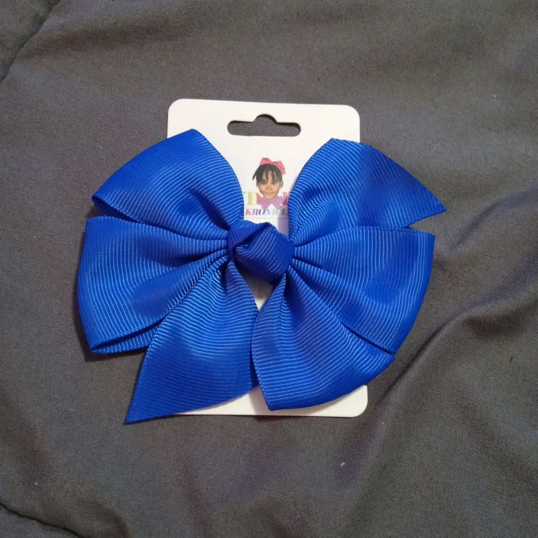 Small Blue Hair Bow