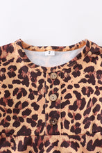 Load image into Gallery viewer, Leopard stripe twirl dress
