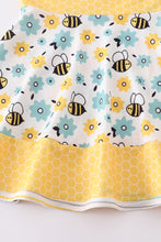 Load image into Gallery viewer, Yellow bees ruffle dress
