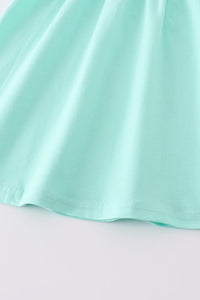 Mint ruffle dress