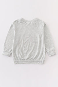 Gray baby boo sweatshirt top