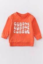 Load image into Gallery viewer, Orange gobble gobble gobble sweatshirt top
