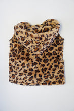 Load image into Gallery viewer, Leopard hoodie sherpa vest jacket for Women mommy &amp; me style 191121
