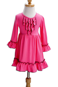 Pink Ruffle Dress for Girls CXQZ-201169 valentine