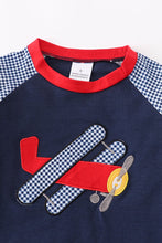 Load image into Gallery viewer, Airplane applique boy shirt
