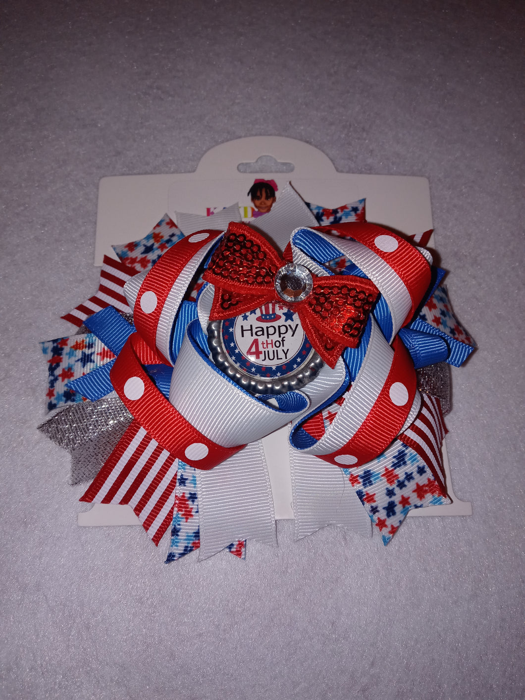 Happy 4th of July Boutique Bow