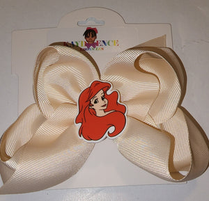 6 Inch Hair Bow with Ariel