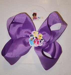 6 Inch Hair Bow with My Little Pony