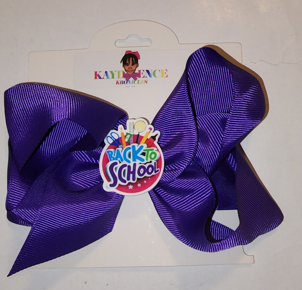 6 inch Back To School / BTS Hair Bow