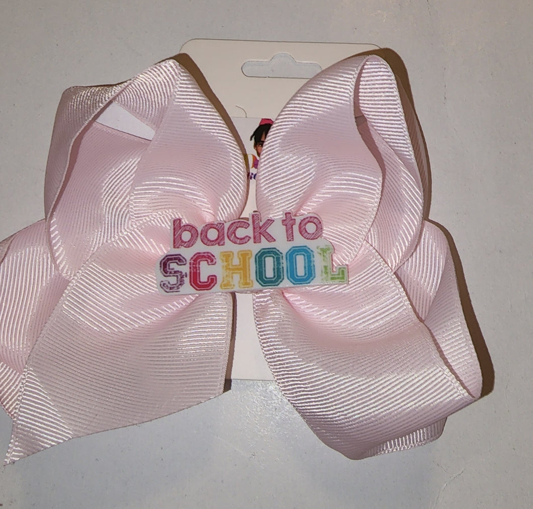 6 Inch Back To School / BTS Hair Bow