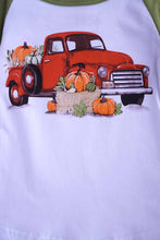 Load image into Gallery viewer, Pumpkin truck olive icing sleeve raglan shirt ZX-319456
