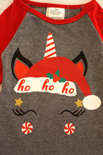 Load image into Gallery viewer, Ho Ho Ho christmas unicorn raglan shirt CX-319640 sale
