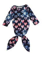 Load image into Gallery viewer, Tie dye hearts baby gown
