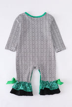 Load image into Gallery viewer, Clover truck ruffle romper

