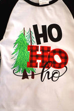 Load image into Gallery viewer, Ho ho ho raglan shirt with jeans set CXCKTZ-400883
