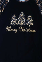Load image into Gallery viewer, Leopard christmas tree raglan shirt CXSY-503981
