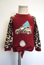 Load image into Gallery viewer, Maroon christmas tree raglan shirt CXSY-580485 sale
