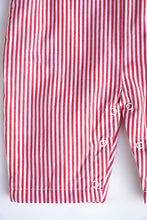 Load image into Gallery viewer, Red stripe santa applique baby jonjon romper 900077
