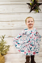 Load image into Gallery viewer, Happy Holly Days ComfyCute Twirly Dress
