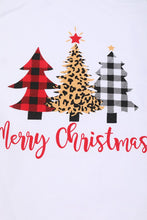 Load image into Gallery viewer, Christmas tree plaid family pajama set Mom &amp; Dad &amp; Me

