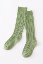 Load image into Gallery viewer, Sage knit knee high sock
