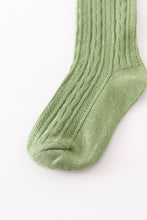 Load image into Gallery viewer, Sage knit knee high sock
