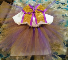 Load image into Gallery viewer, Purple Gold Tutu
