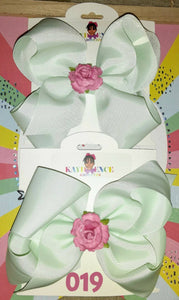 6 Inch Solid Colored Hair Bow Flower