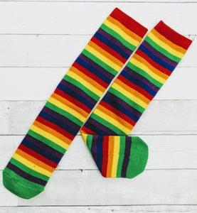 Girls Rainbow Knee-High  Socks