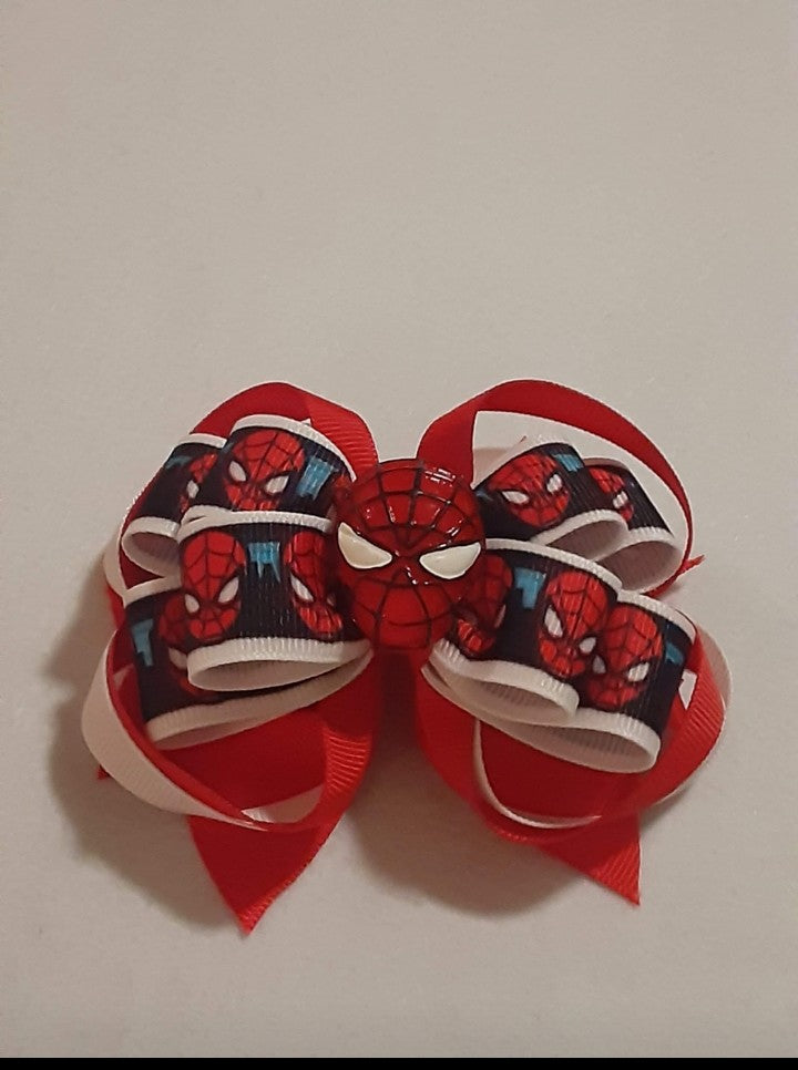 Spiderman Inspired Boutique Hair Bow