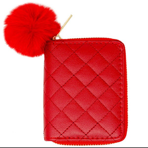 Girls Quilted Leather Wallet