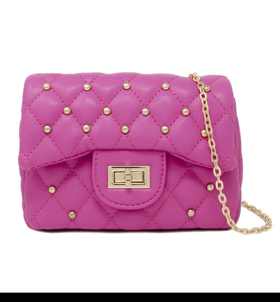 Girls Classic Quilted Mini Purse