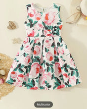 Load image into Gallery viewer, (PREORDER) Girls Elegant Floral Print Dress
