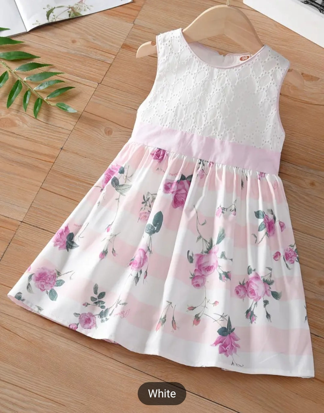 (PREORDER) Girls Rose Print Dress