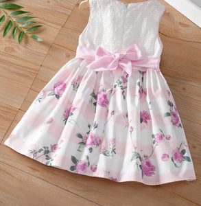 (PREORDER) Girls Rose Print Dress