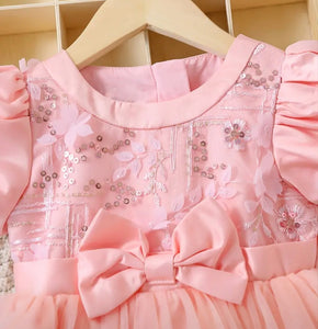 (PREORDER) Girls Flower Embroidery Dress