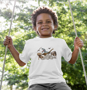 Dinosaur Scene and Name T-Shirt (Infant-Toddler-Youth)