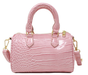 Girls Pink Duffle Handbag