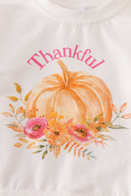 Load image into Gallery viewer, White thankful pumpkin top mommy &amp; me
