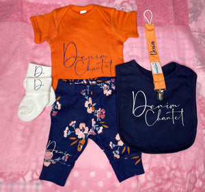 Personalized First/Middle Name Signature Baby Outfit