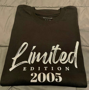 “Limited Edition” T-Shirt (Adult Sizes)