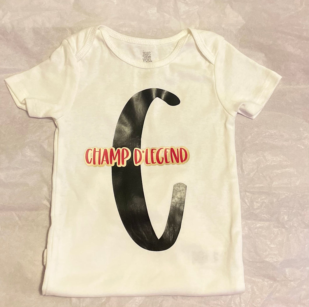 Personalized Initial with Name Onesie